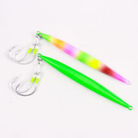 Umpan Pancing Logam Vertikal Efek Bercahaya 80g/100g/120g/160g/200g 250g, Umpan Jigging Slow Pitch, Umpan Jig Timbal