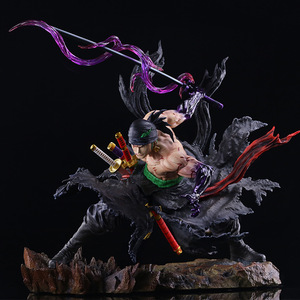 Figura de <span class=keywords><strong>Anime</strong></span> de PVC de 31.5CM, Nueva Figura de Dibujos Animados de <span class=keywords><strong>Manga</strong></span>, <span class=keywords><strong>One</strong></span> <span class=keywords><strong>Piece</strong></span>, <span class=keywords><strong>One</strong></span> Blade Bloodbath, Dos Cabezas Dañadas, Zoro, Figura de <span class=keywords><strong>Anime</strong></span>, Juguetes, Regalo - Product Image 5