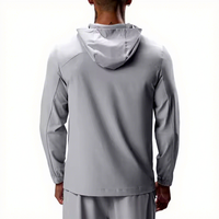 Ensemble de survêtement personnalisé avec logo imprimé, pantalon de jogging et sweat à capuche, ensemble de jogging, coupe-vent en nylon tissé pour hommes