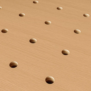 حامل عرض خشبي متعدد الألوان بتصميم لوحة مثقبة، رف لتنظيم الكتب والنباتات - Product Image 5
