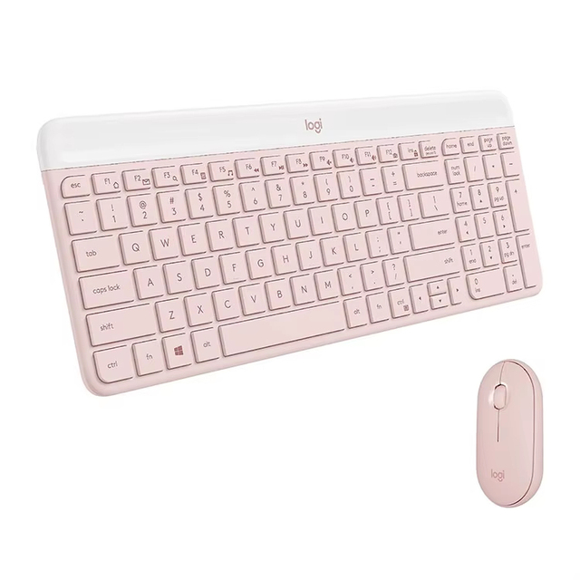 Custom Russian Logitech MK470 Ergonomic Office Pc Mobile Switches RGB Computer Laptop Tablet Wireless Keyboard Mouse Combos
