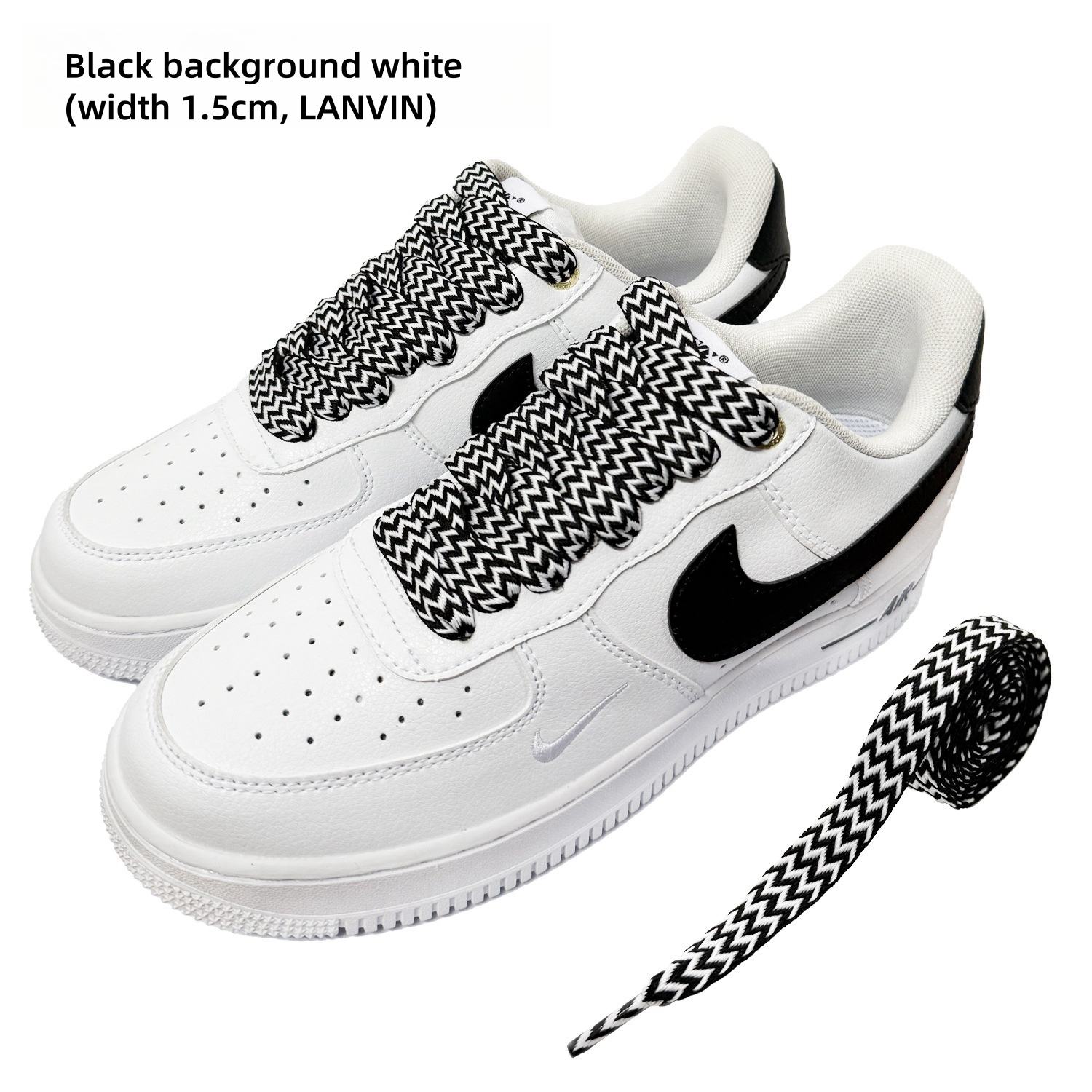 Fond noir blanc (largeur 1,5 cm, LANVIN)