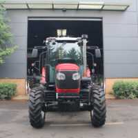 Traktor pertanian tugas berat 4WD profesional Tiongkok 90Hp 100Hp traktor multifungsi pertanian dengan komponen inti mesin Motor