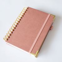 Carnet de notes, journal, agenda mensuel, organiseur, bloc-notes en papier spirale avec impression personnalisée de logo en PU de haute qualité 2026