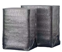 Benutzer definierte Einweg-Aluminium folien isolierung zum Mitnehmen Thermische Lebensmittel lieferung Verpackungs beutel Wärme isolierter Beutel für die Lieferung von Lebensmitteln