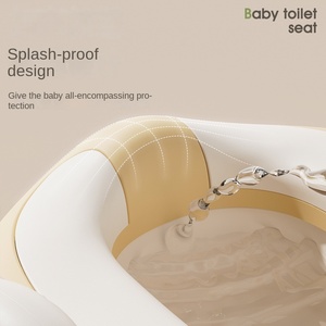 Simpatico vasino pieghevole in plastica con motivo animale per bambini e bambine, sedile WC per neonati - Product Image 3