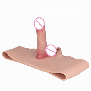 OS-ADLK5200 Realistic Hollow Penis Sleeves Strap on <b>Dildo</b> Silicone Wearable Panties Transgender Briefs Panty Adult Men Toys - Product Image 2