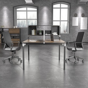 Modern 2 Person Office Workstation Standard Size Melamine Modular <b>Desk</b> Drawer Stylish for Office Furniture - Product Image 1