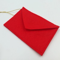 Porte-cartes cadeaux de Noël, enveloppes en feutre de Noël, lettre au Père Noël, sac cadeau pour bonbons de Noël, ornement pour sapin de Noël