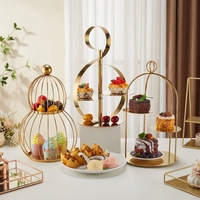 Matériel de restauration personnalisé en acier inoxydable, bois et or, de luxe moderne, pour traiteurs de mariage, fournitures hôtelières, présentoirs de traiteur et équipement de cafétéria