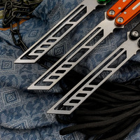 Couteau pliant de poche en acier inoxydable le plus vendu V3 Tanto Trainer pour l'extérieur pour l'entraînement des débutants Portable et de qualité DIY