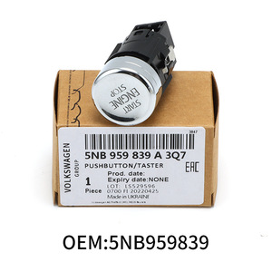 สวิตช์สตาร์ทแบบกดปุ่มเดียว Volkswagen 5NB959839A สำหรับระบบเข้ารถแบบไร้กุญแจ Tiguan Touareg - Product Image 2