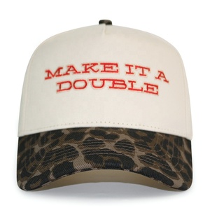 Unisex Có Thể Điều Chỉnh Tùy Chỉnh Thêu Logo Hai Tone Màu Thể Thao Ngoài Trời Cheetah Leopard Bóng Chày Hat Cap - Product Image 2