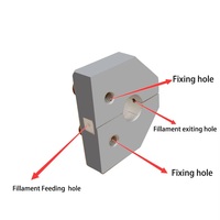 Connecteur de filament rouge, outil de soudage pour imprimante 3D, outil de jonction de filament, soudeur de filament noir, trancheur pour imprimante 3D