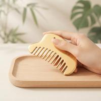 Peigne Gua Sha en laiton massif pour le massage du cuir chevelu, soulagement du stress et thérapie d'acupuncture crânienne, pour massage corporel, antistatique et démêlant