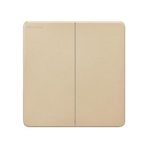 Interruptor de Luz de Pared de un Solo Control, Material PC Dorado, 10A, Enchufe Estándar Británico, Contacto Plateado - Product Image 2