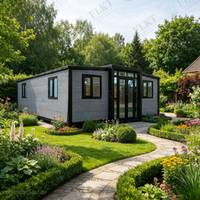 Maison conteneur préfabriquée FLKT, prête pour l'énergie solaire hors réseau, écologique, extensible 20ft 40ft, maison modulaire moderne et compacte