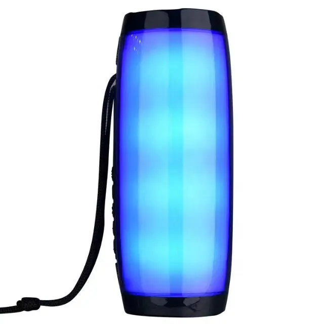 Tragbare Mini-TG-157-LED-Blinklicht Drahtlose Lautsprecher Outdoor Super Bass Lautsprecher FM Radio Drahtlose BT 5.0 Lautsprecher