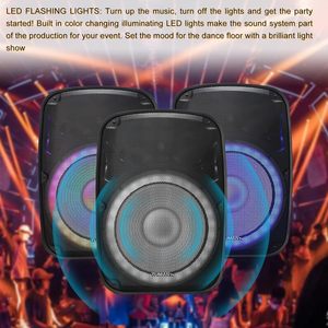 TUMAN Pro 15-Inch Portable PA <b>Speaker</b> With Stand Bluetooth <b>USB</b> SD Card FM Outdoor Party Use - Product Image 5