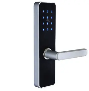 Orbita Cor Preta Pequeno Digital Inteligente Deadbolt/Cartão Keyless Eletrônico Biométrico Fingerprint Door Lock Com BLE Wifi