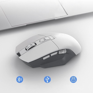 Bán buôn Chuột chơi game Ergonomic Chuột Máy Tính 2.4G + BT Ba chế độ có thể sạc lại chuột không dây chơi game RGB USB hộp màu CTD - Product Image 3