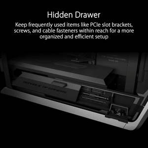 Boîtier de jeu en aluminium EATX Full Tower Rog Hyperion Gr701 en gros avec 4 ventilateurs de 120 mm et panneaux latéraux sans outil - Product Image 5