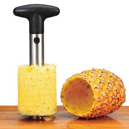 Fruit Peeler Corer Stainless Steel Pineapple Cutter  Pineapple Corer and Slicer Fast Pineapple Corer Slicer