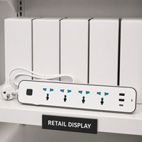 Stop Kontak Industri & Rumah Sakit Multi-Perangkat dengan 4 Soket AC, 3 USB-A, dan 1 Port USB Type-C 10A