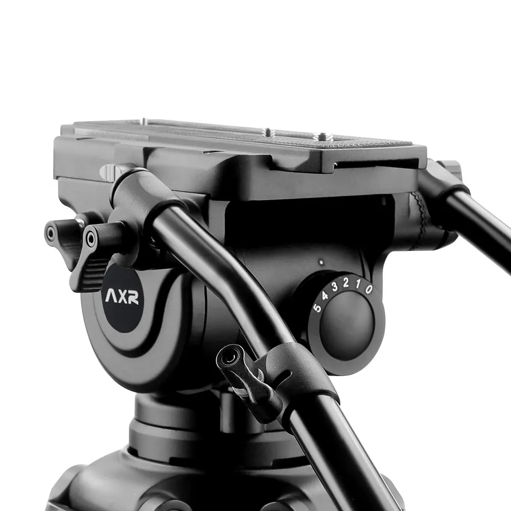 Axrtec AH900 전문 헤비 듀티 비디오 유체 삼각대 헤드 100mm 볼 크기 캠코더 촬영 촬영