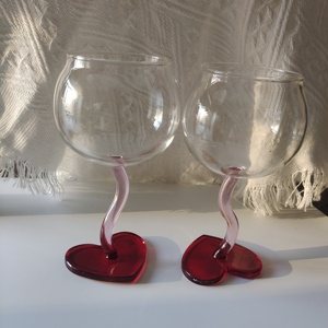 Copa de copa de cóctel con forma de corazón de cristal de <span class=keywords><strong>flauta</strong></span> de champán de calidad Superior <span class=keywords><strong>dulce</strong></span> corazón encantador copa de vino tinto para Bar de fiesta - Product Image 2