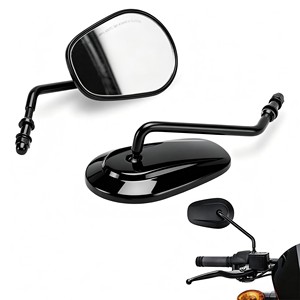 Nuevos Espejos Retrovisores Delanteros para Motocicleta de 8 mm de Alta Calidad, Ajuste Universal para Sportster Road King <span class=keywords><strong>Street</strong></span> Glide Dyna Softail <span class=keywords><strong>Street</strong></span> Bob - Product Image 2