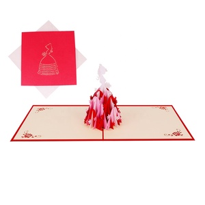 WINPSHENG personalizzabile 3d <span class=keywords><strong>pop</strong></span> up tutte le occasioni biglietti d'auguri quinceanera inviti hochoeskarte - Product Image 5