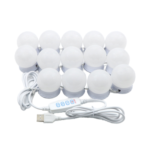 Lumière LED pour miroir, lumière <span class=keywords><strong>de</strong></span> maquillage tricolore, lumière <span class=keywords><strong>de</strong></span> miroir USB à intensité variable, ampoules pour miroir <span class=keywords><strong>de</strong></span> vanité <span class=keywords><strong>de</strong></span> 45 mm - Product Image 1