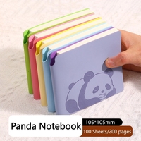 Carnet à motifs de panda rose, couverture rigide en cuir PU durable, journal intime, fournisseur en gros de carnets d'exercices