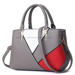 Handbag Thick Chain Quilted Shoulder <b>Purses</b> Women's Contrast Colors Shoulder Bags Handbags for Women Luxury Wholesale - Product Image 4