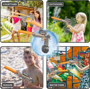 Elektrische Wasserpistole für Kinder transparente automatische Wasserspritzpistole mit 500 Ccm hoher Kapazität Wasserpistole für Erwachsene für den Sommer - Product Image 3