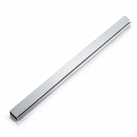 Profilé en U sur mesure en tôle pour barre lumineuse LED, boîtier à rainure longue en alliage, fabrication par pliage, fente rectangulaire pour bande LED métallique