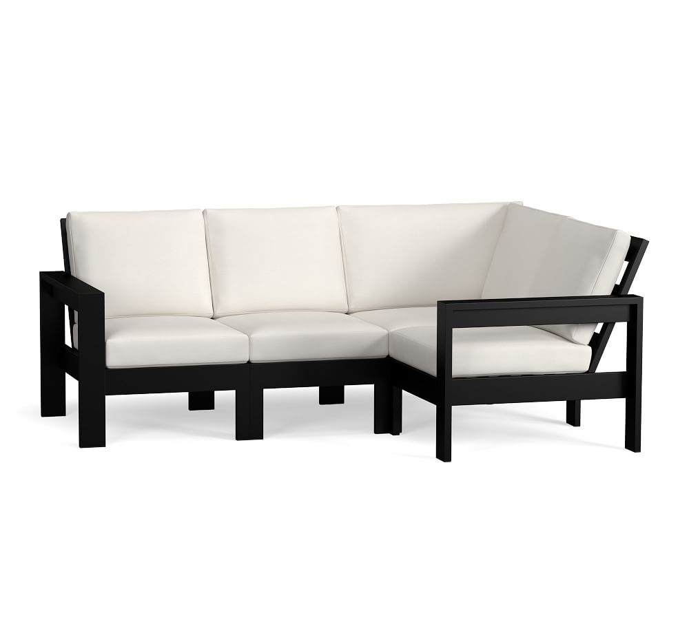 aluminum garden sofa metal patio furniture simple design outdoor sofa set with cushion