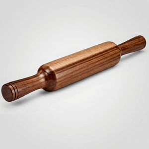 Wooden <b>Rolling</b> <b>Pin</b> Belan for Roti and Chapati Making Traditional Roller Handmade Kitchen Tool for Pizza Dough Baking and Home - Product Image 1