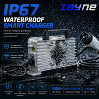 Chargeur de batterie étanche au plomb-acide et au lithium 24V 48V pour chariots de golf, nettoyeurs de sols et équipements de nettoyage
