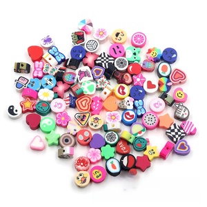 1000 pièces de perles en argile pour bijoux DIY, perles visage souriant, pour bracelets et colliers, vente en gros, perles en céramique souple et porcelaine - Product Image 6