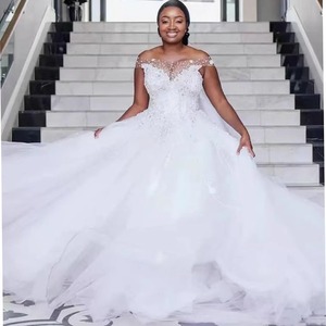 Wedding Dress Ball Gown Empire Waist Sweetheart Neckline <b>Lace</b> Pure <b>White</b> Ivory Simple Style - Product Image 4