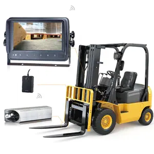 STONKAM Sistem Kamera Forklift Nirkabel, dengan Monitor Forklift dan Pak Baterai Isi Ulang