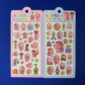 Fecha de Envío: 19-20 de abril. Lindas Pegatinas de Kobitos <span class=keywords><strong>Peach</strong></span>, Pegatinas 3D Estereoscópicas, Rígidas, Sólidas y Altamente Transparentes - Product Image 1