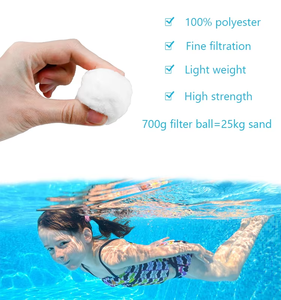 Bola de filtro de arena de 700g, bolas de filtro de poliesfera transparente de flujo ecológico ligero para limpieza de piscinas - Product Image 4