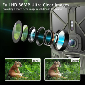 Trail <b>Camera</b> 120MP 4K Night Vision IP66 Waterproof With 8000mAh <b>Battery</b> And 32GB SD Card For Wildlife Monitoring - Product Image 3
