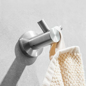Crochets muraux <span class=keywords><strong>de</strong></span> <span class=keywords><strong>salle</strong></span> <span class=keywords><strong>de</strong></span> <span class=keywords><strong>bain</strong></span> en acier inoxydable 304 <span class=keywords><strong>de</strong></span> haute qualité, porte-serviettes noir robuste pour rangement <span class=keywords><strong>de</strong></span> peignoirs <span class=keywords><strong>de</strong></span> douche sur porte - Product Image 1