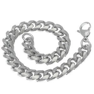 Pulsera de Cadena Cubana de Acero Inoxidable 17cm 18cm 19cm 20cm 21cm Joyería Hip Hop Punk para Hombre - Product Image 2