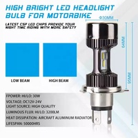 Phare de moto M8 super lumineux à LED H4 HS1 H6 BA20D Projecteur antibrouillard Lentille de projecteur Accessoires Système d'éclairage