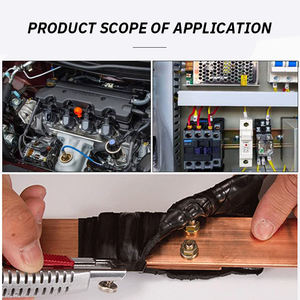 Cinta Autoadhesiva de Butilo para Sellado de Cables de Alto Voltaje, Cinta Termofusible de Goma, Aislante Eléctrico, Impermeable, Negra - Product Image 6